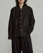 ♠SHEER STRIPE FRILL SHIRT