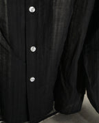 ♠SHEER STRIPE FRILL SHIRT