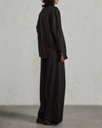 ♠SHEER STRIPE FRILL SHIRT