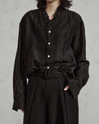 ♠SHEER STRIPE FRILL SHIRT