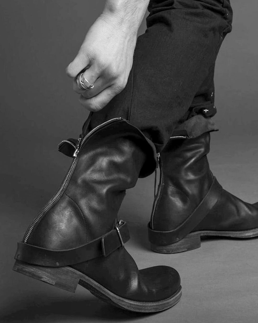 ♠ZIPPER ENGINEER BOOTS