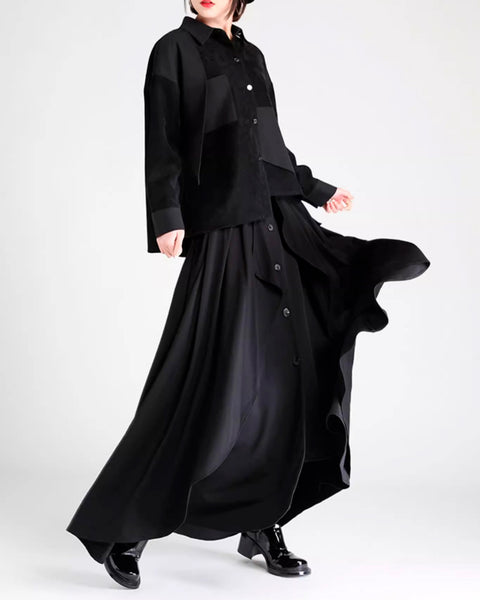 ♤♥DOUBLE LAYER SKIRT – Black Gravity