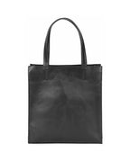 ♠♥FAKE LEATHER BOX TOTE BAG