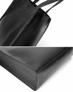 ♠♥FAKE LEATHER BOX TOTE BAG