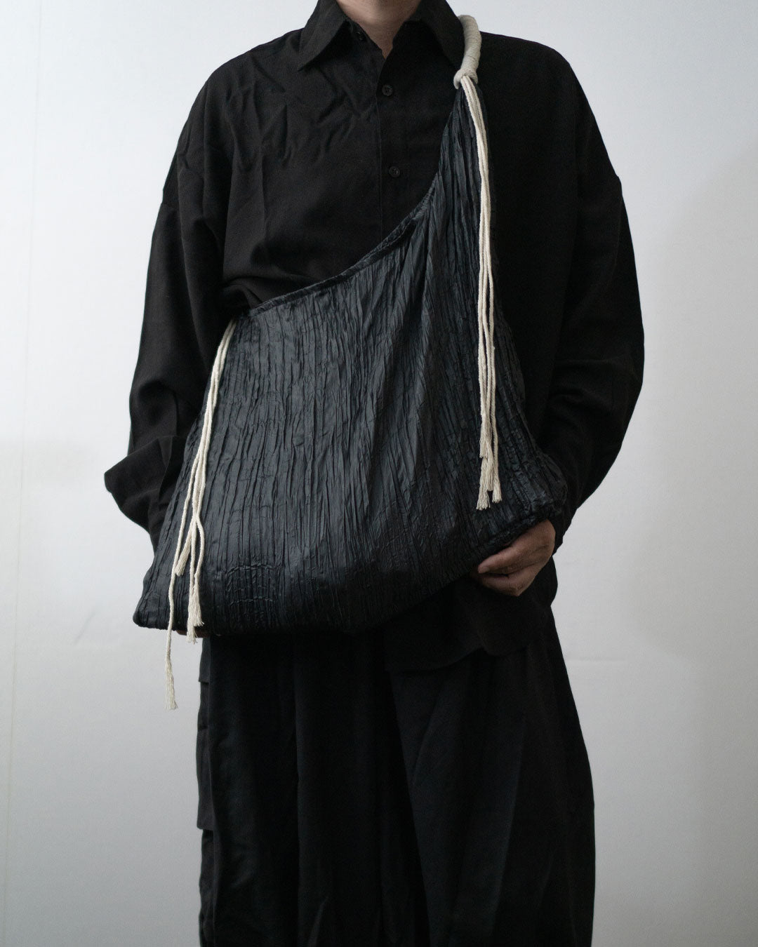 ♠♥ROPE TWIST WRINKLE TOTE