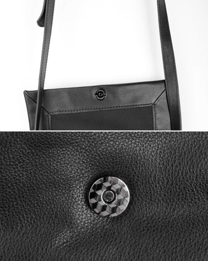 ♠♥LEATHER FLAP SHOULDER BAG