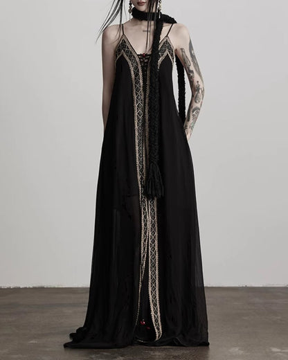 ♠♥HAND-WOVEN TASSEL ROPE BELT
