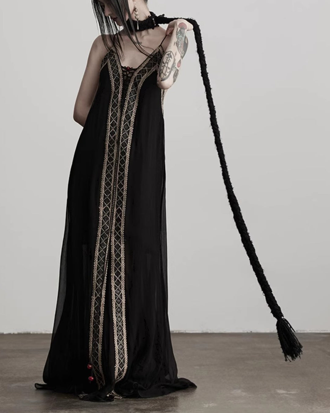 ♠♥HAND-WOVEN TASSEL ROPE BELT