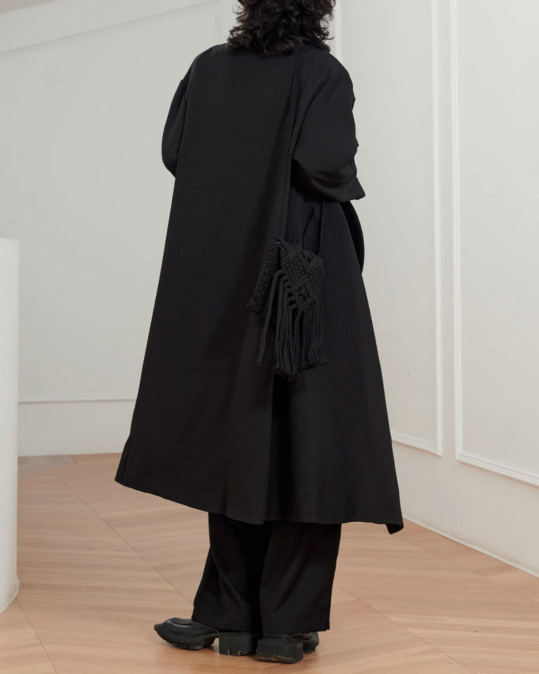 ♠♥DOUBLE COLLAR DRAPE COAT