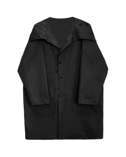 ♠♥BUTTON-UP HOODED COAT