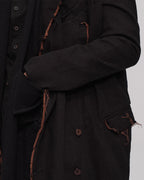 ♠♥RAW EDGE DISTRESSED LONG COAT