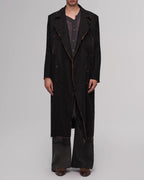 ♠♥RAW EDGE DISTRESSED LONG COAT
