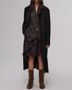 ♠♥RAW EDGE DISTRESSED LONG COAT
