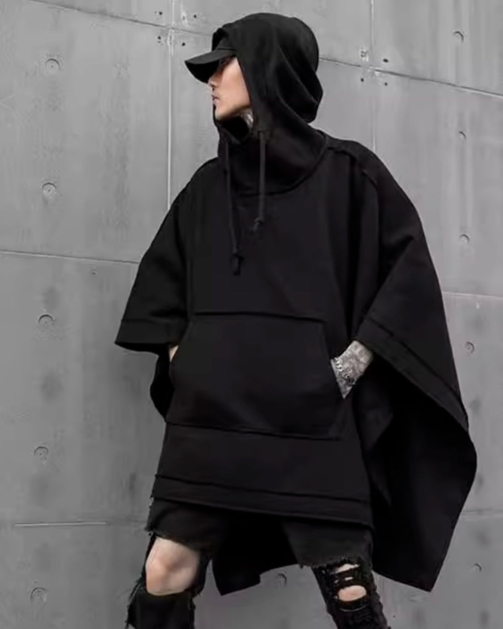 【10%OFF】♠♥HOODED PONCHO