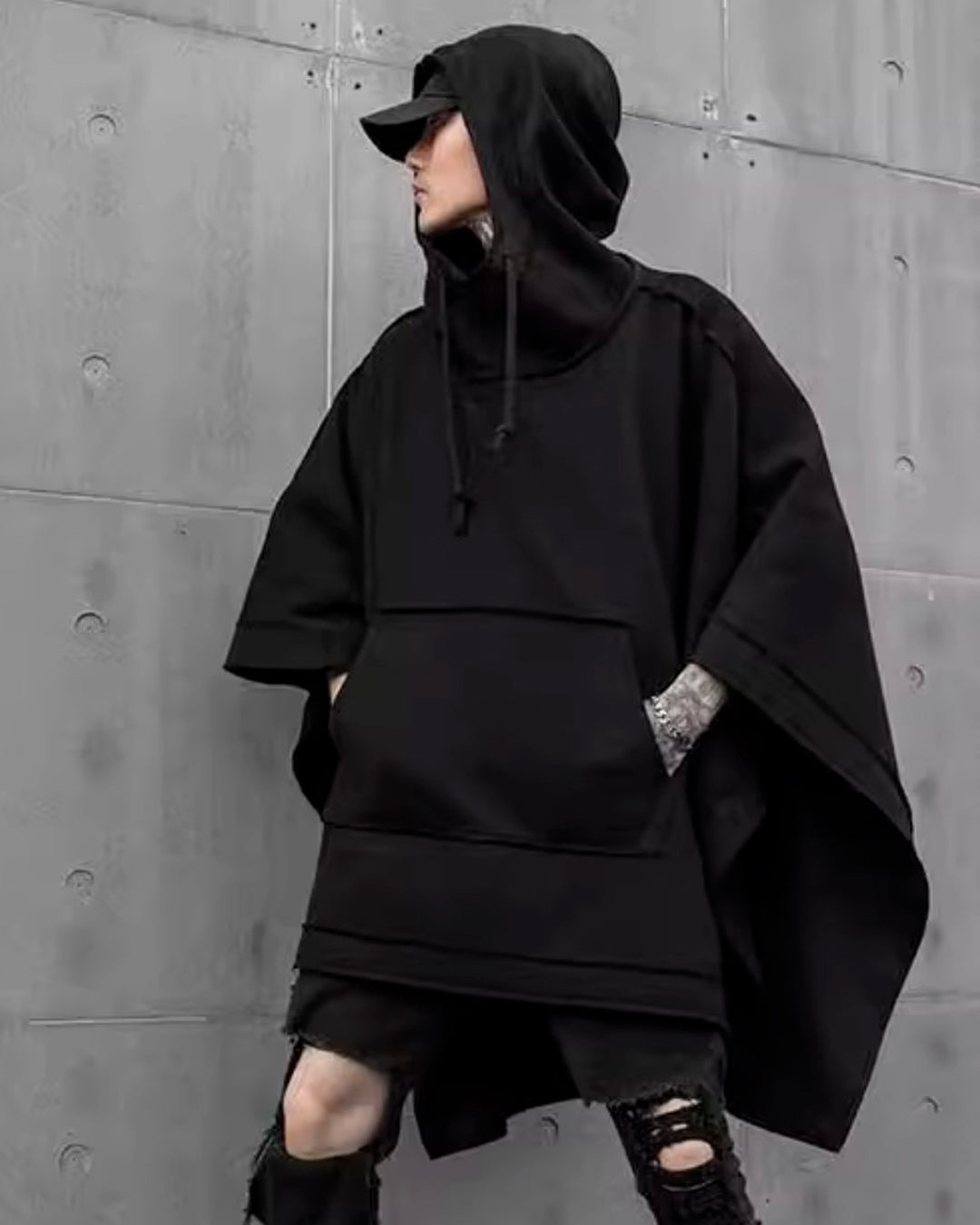 【10%OFF】♠♥HOODED PONCHO