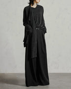 ♠♥ASYMMETRY DRAPE L-SLEEVE