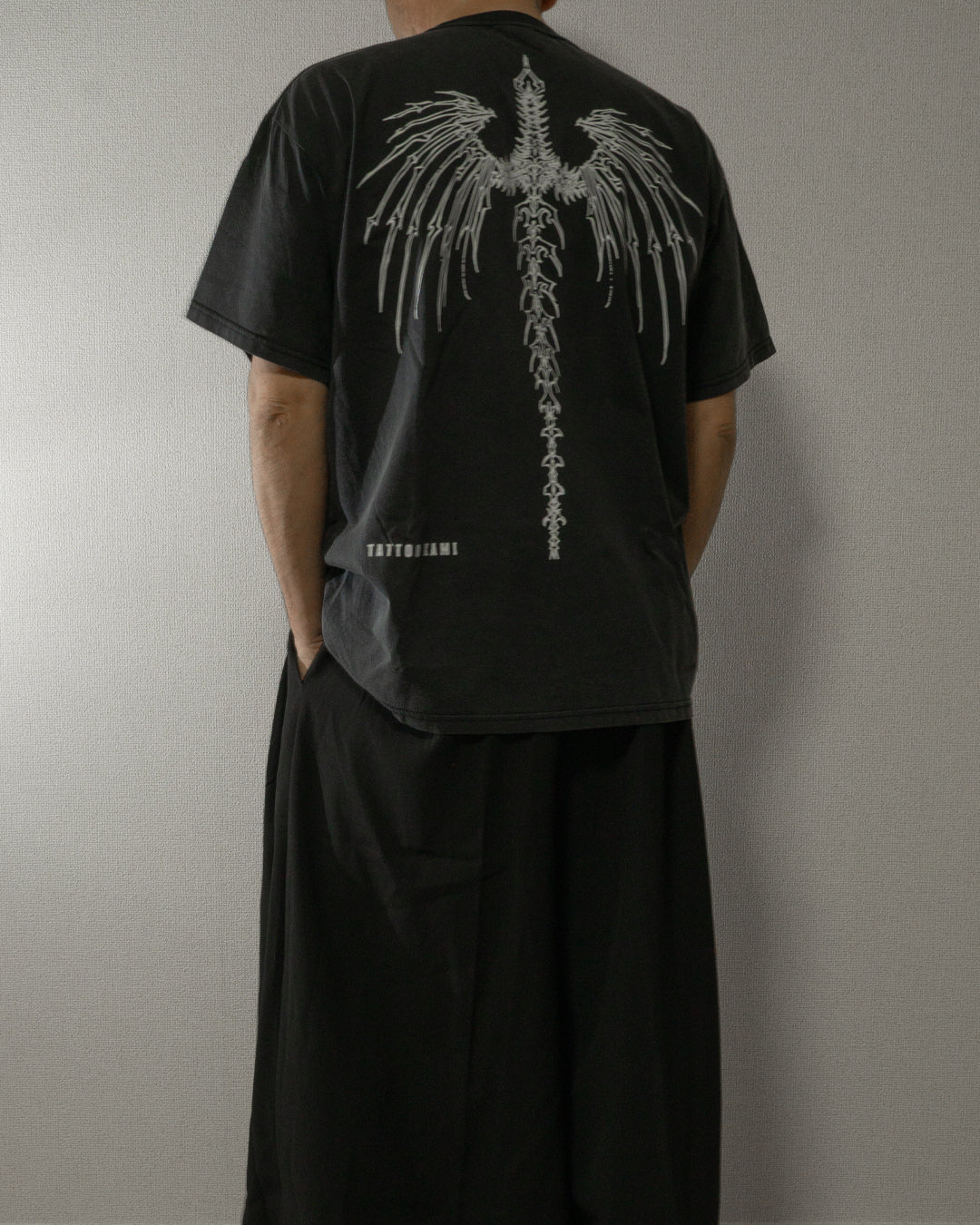 ♠♥SKULL WING VINTAGE-STYLE T-SHIRTS