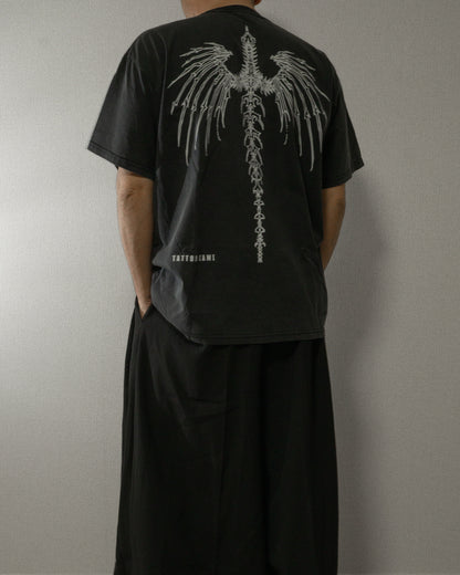 ♠♥SKULL WING VINTAGE-STYLE T-SHIRTS