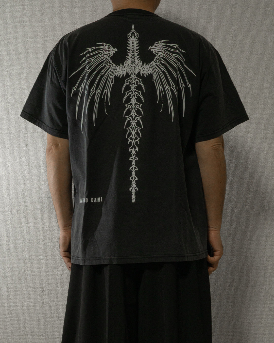 ♠♥SKULL WING VINTAGE-STYLE T-SHIRTS