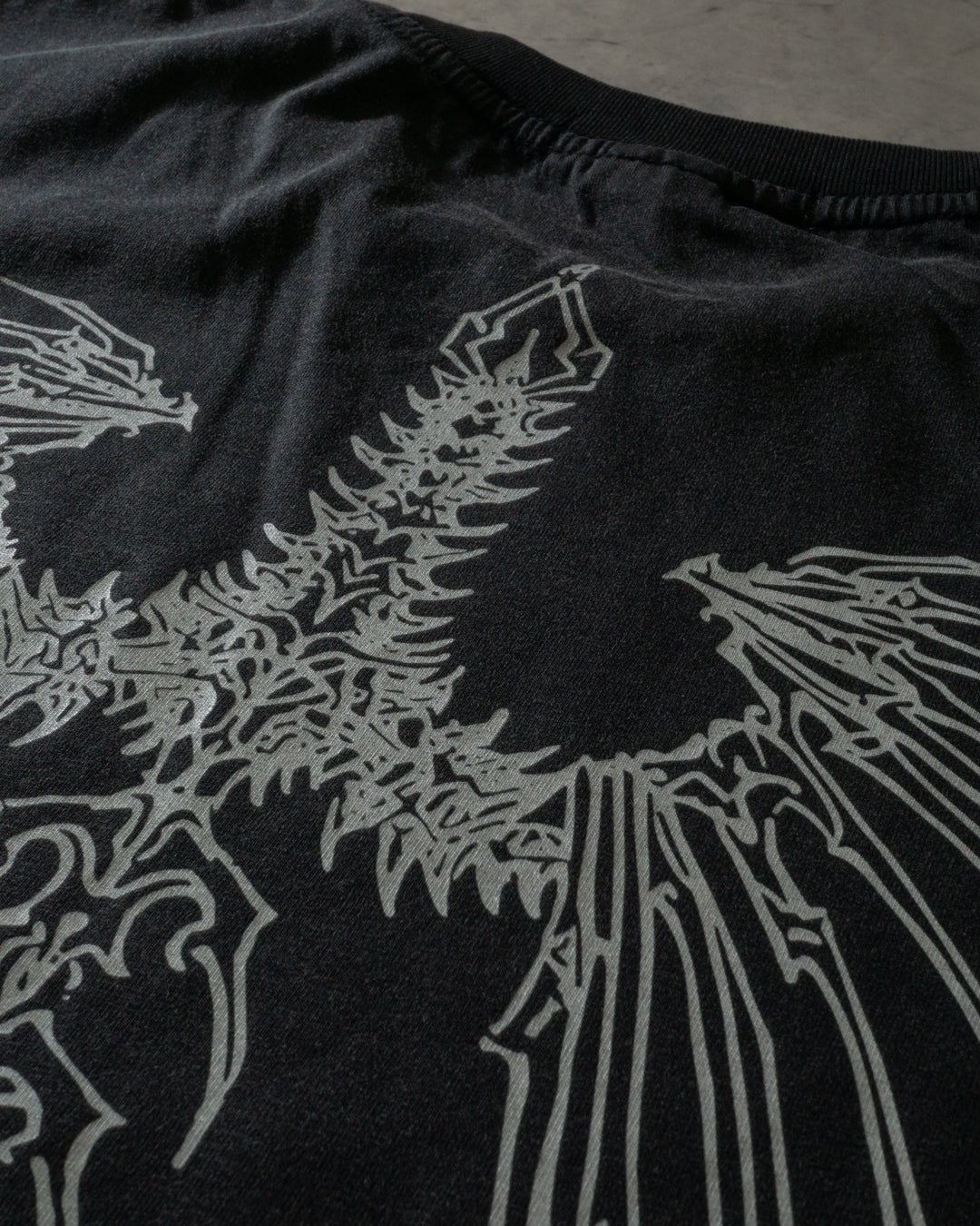 ♠♥SKULL WING VINTAGE-STYLE T-SHIRTS