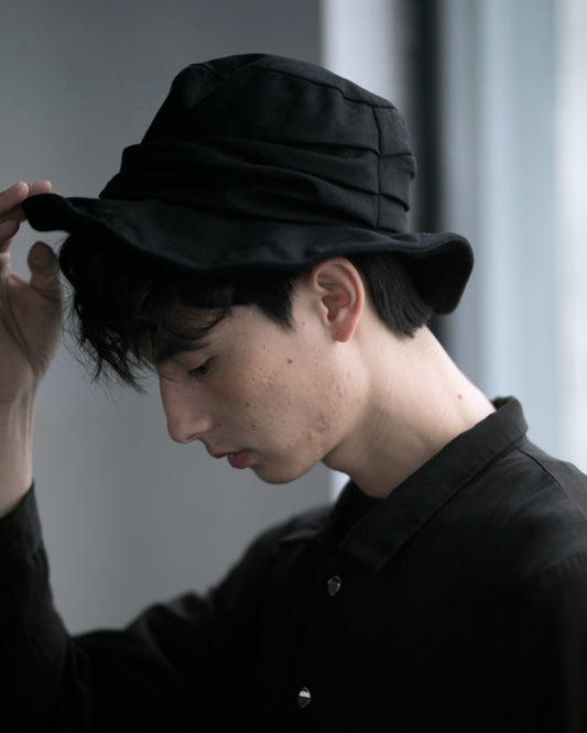 ♠♥BLACK WAVE CREASED HAT