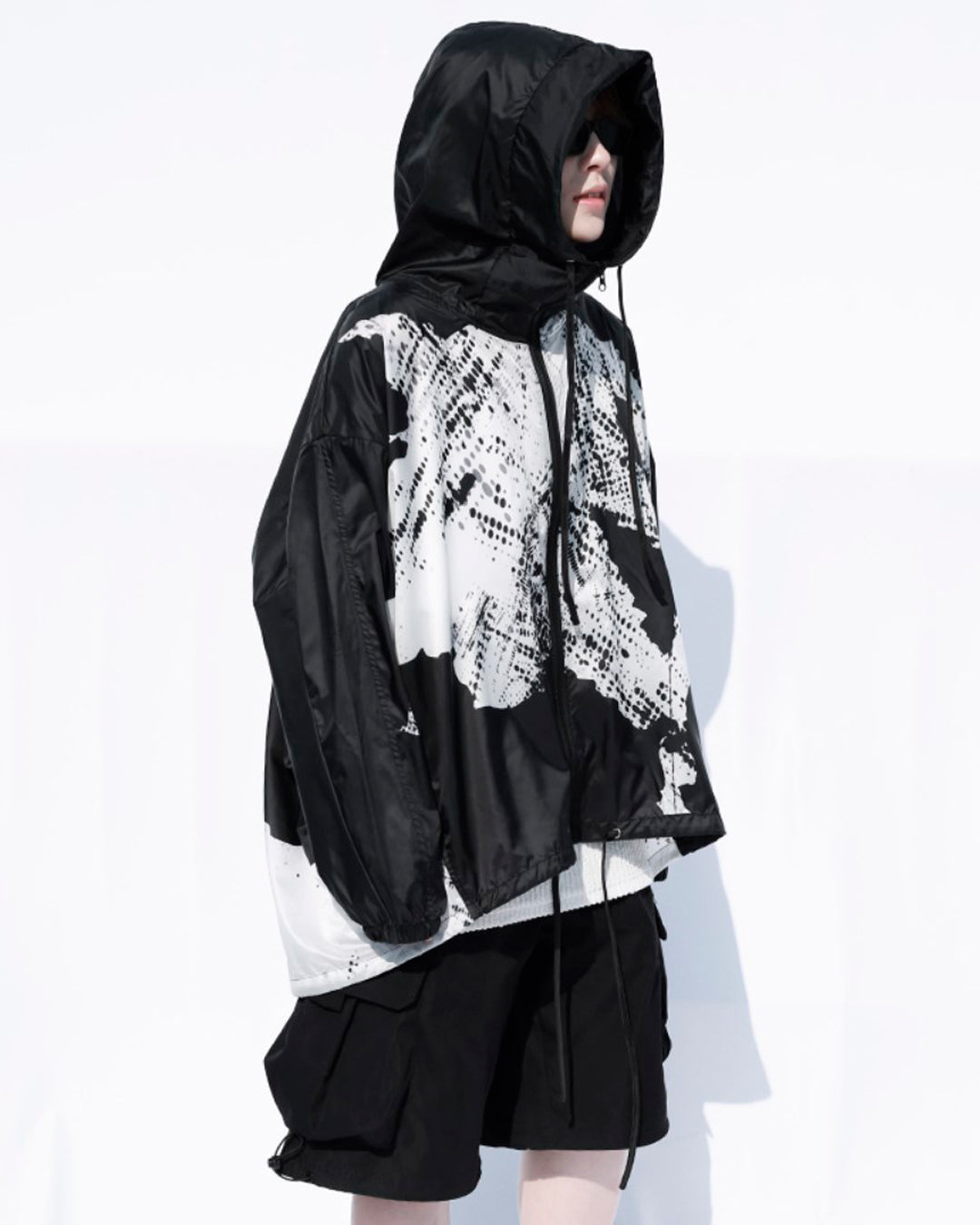 ♠♥UV CUT HOODED JACKET(BLACK)