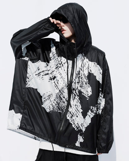 ♠♥UV CUT HOODED JACKET(BLACK)