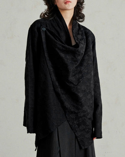 ♠♥JACQUARD HAORI CLOAK JACKET