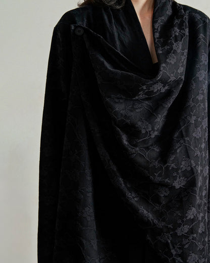 ♠♥JACQUARD HAORI CLOAK JACKET