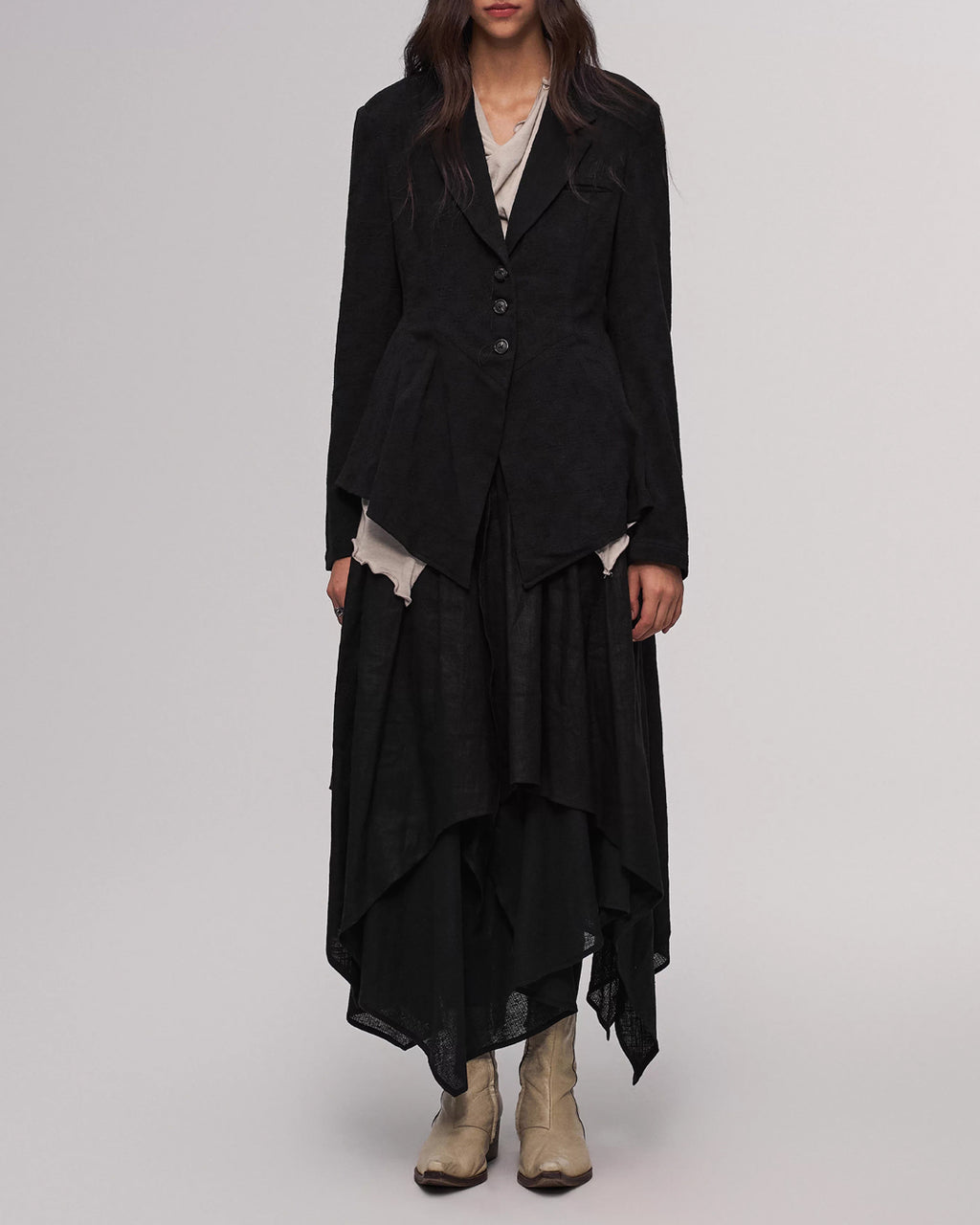 ♠♥ZIGZAG HEM TAILORED JACKET