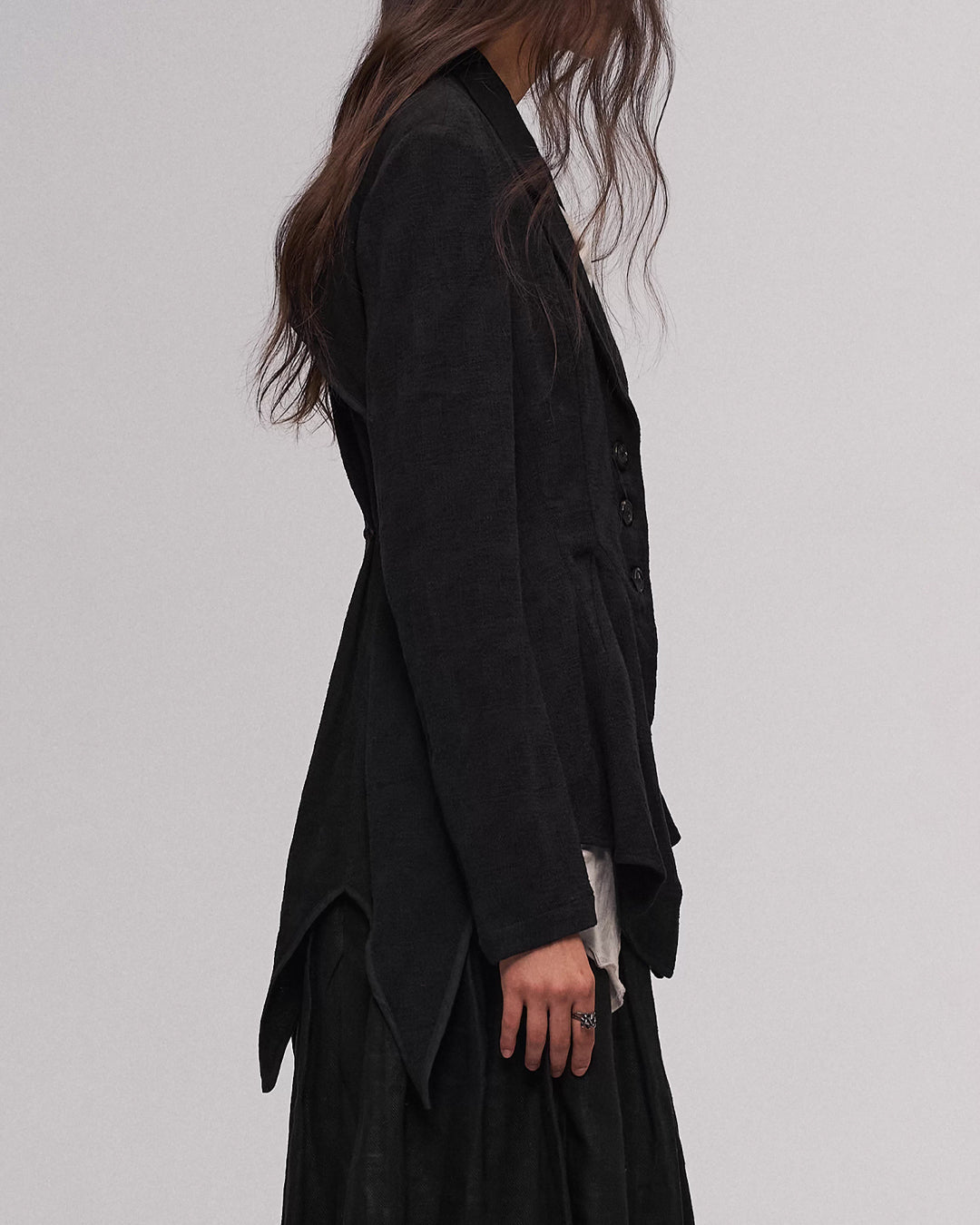 ♠♥ZIGZAG HEM TAILORED JACKET