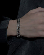♠♥FLAT BUCKLE CHAIN BRACELET