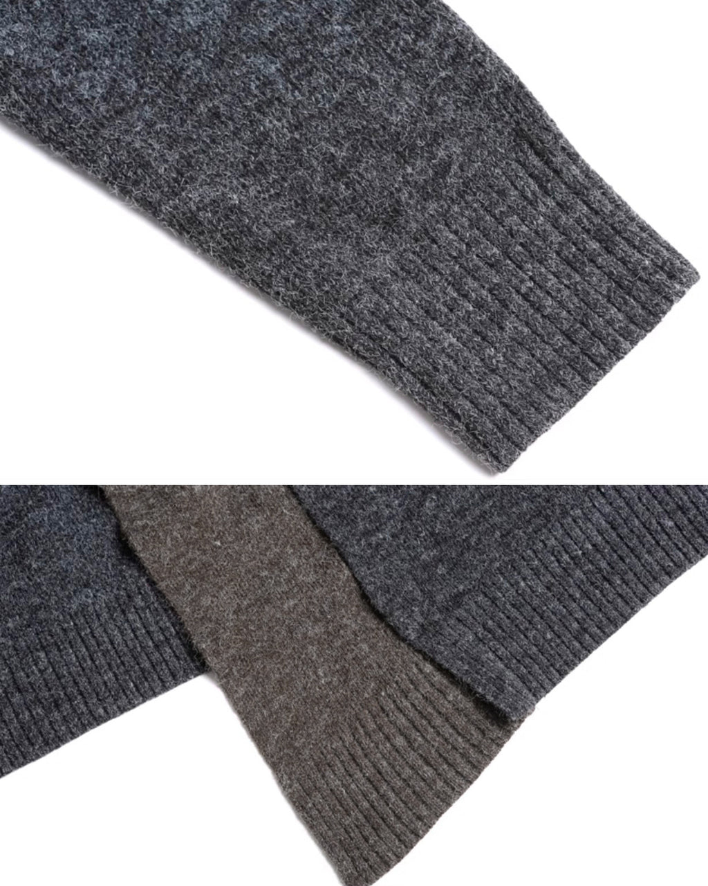 ♠♥CONTRAST COLOR LONG KNIT CARDIGAN