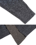 ♠♥CONTRAST COLOR LONG KNIT CARDIGAN