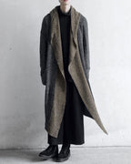 ♠♥CONTRAST COLOR LONG KNIT CARDIGAN