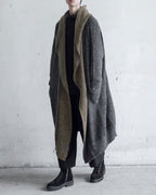 ♠♥CONTRAST COLOR LONG KNIT CARDIGAN