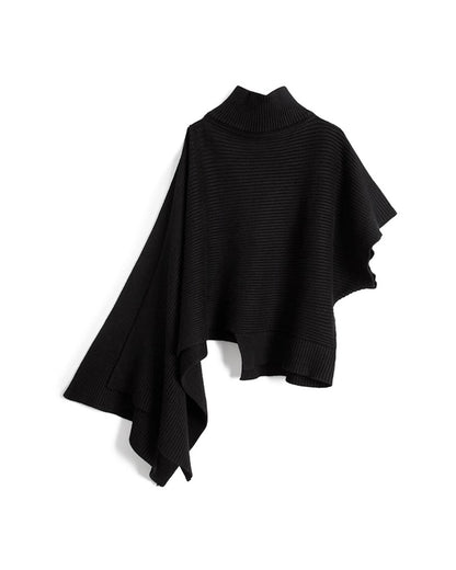 ♠♥ASYMMETRY PANELLED PULLOVER KNIT