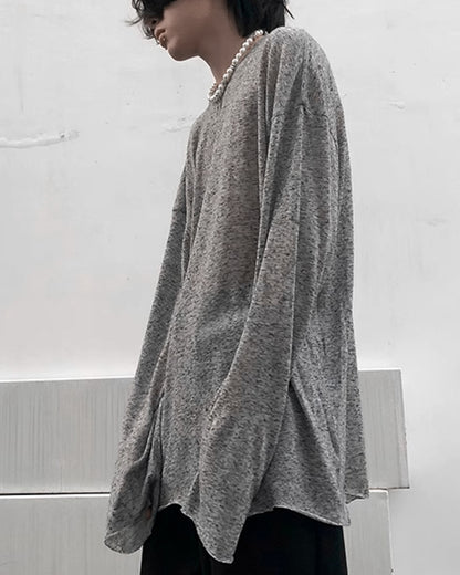 ♠♥LIGHT KNIT OVERSIZED LONG SLEEVE