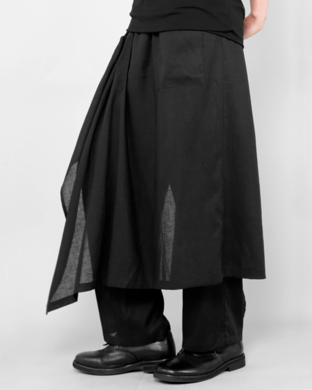 ♠♥ LINEN LAYERD WRAP PANTS