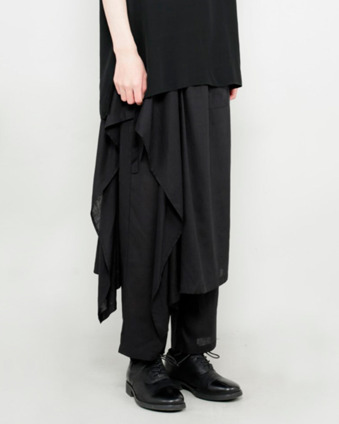 ♠♥ LINEN LAYERD WRAP PANTS