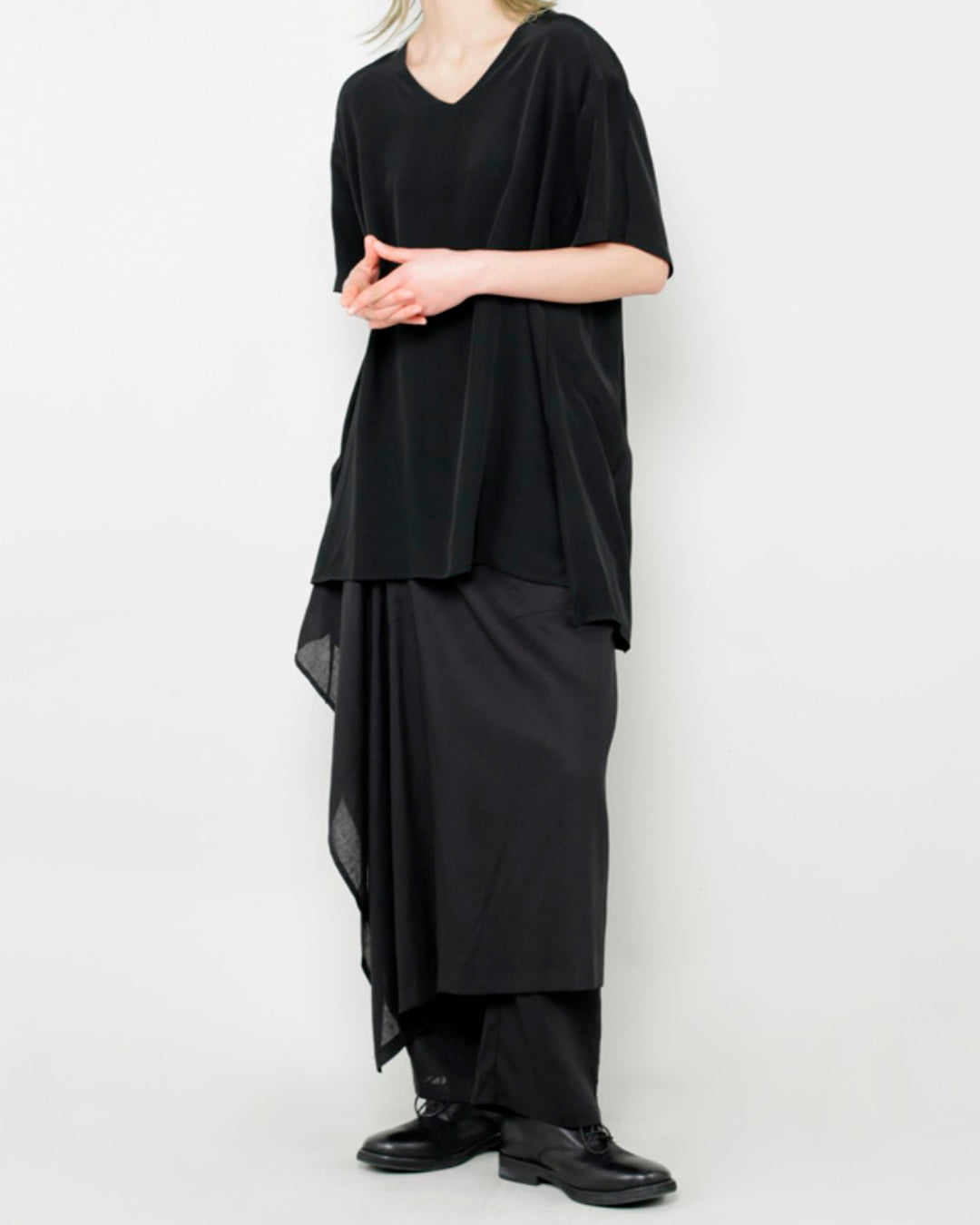 ♠♥ LINEN LAYERD WRAP PANTS