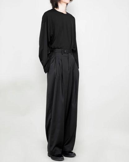 ♠♥ THREE TUCK WIDE PANTS