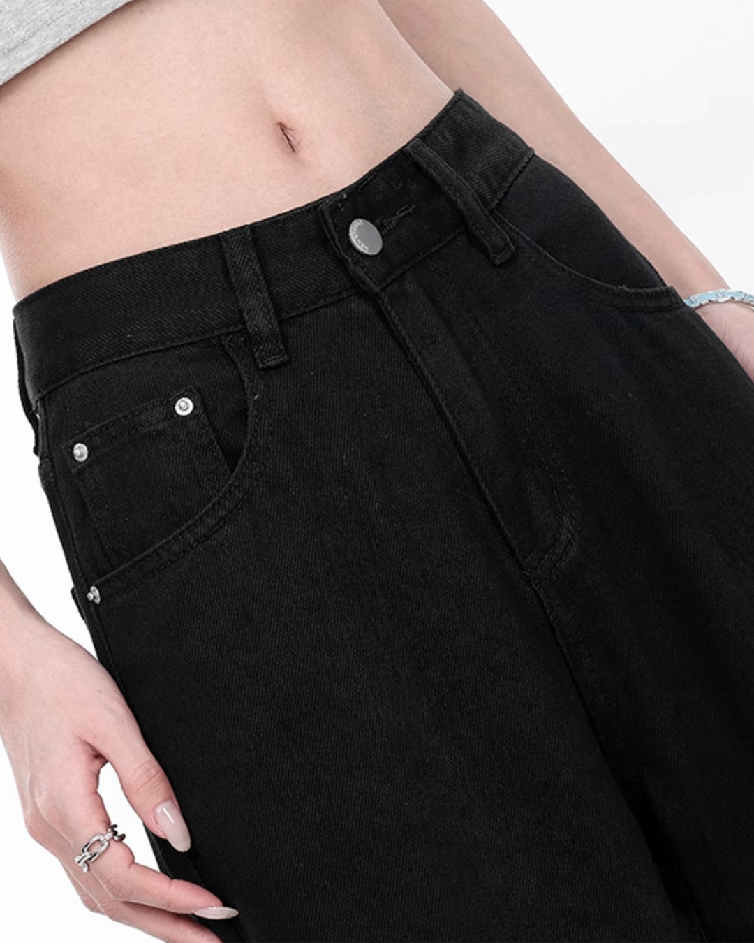 ♠♥DEEP DRAPE BLACK DENIM