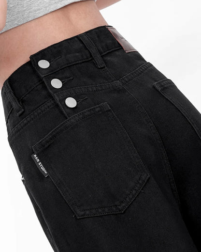 ♠♥DEEP DRAPE BLACK DENIM