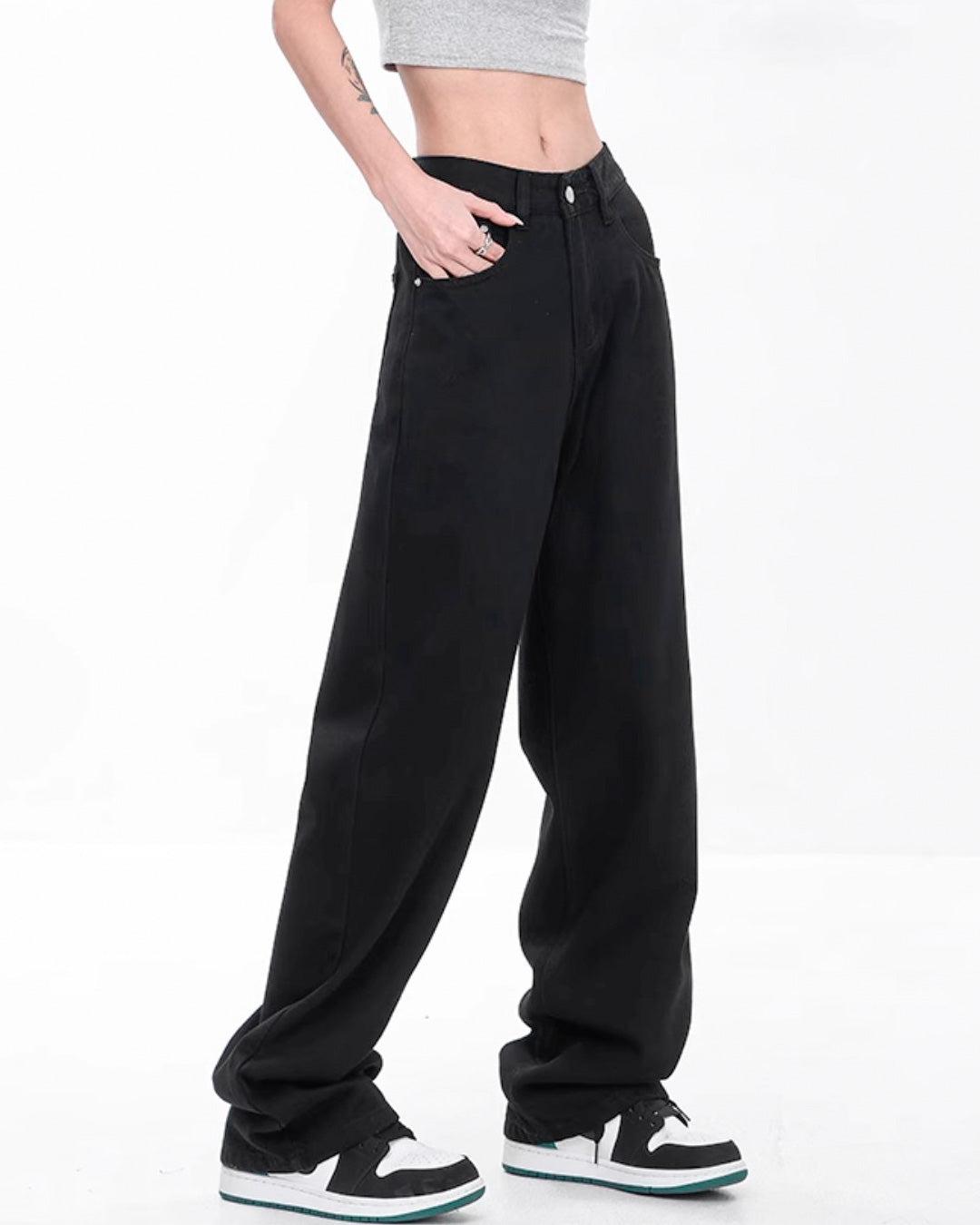 ♠♥DEEP DRAPE BLACK DENIM