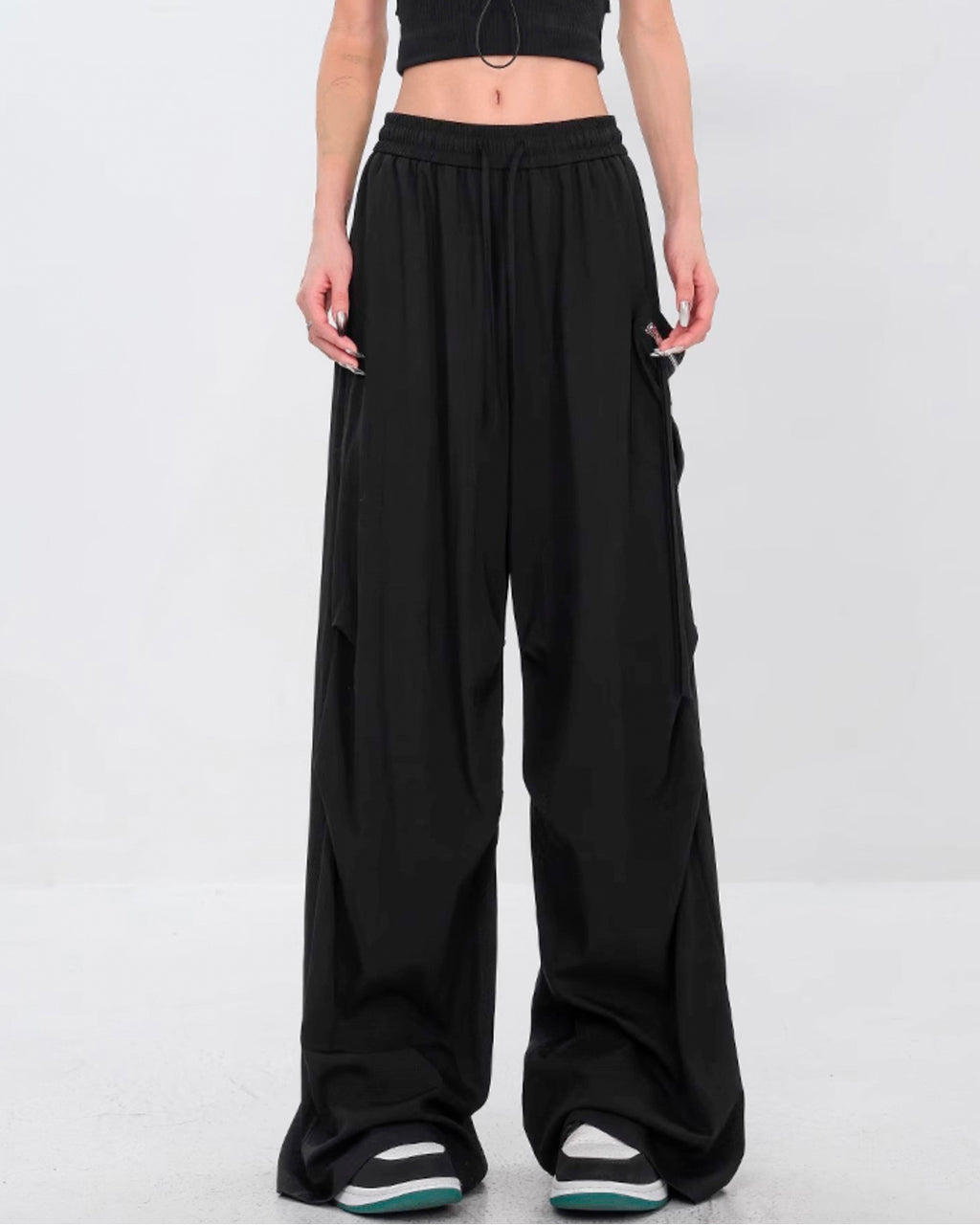 【10%OFF】♠♥SIDE CARGO WIDE PANTS