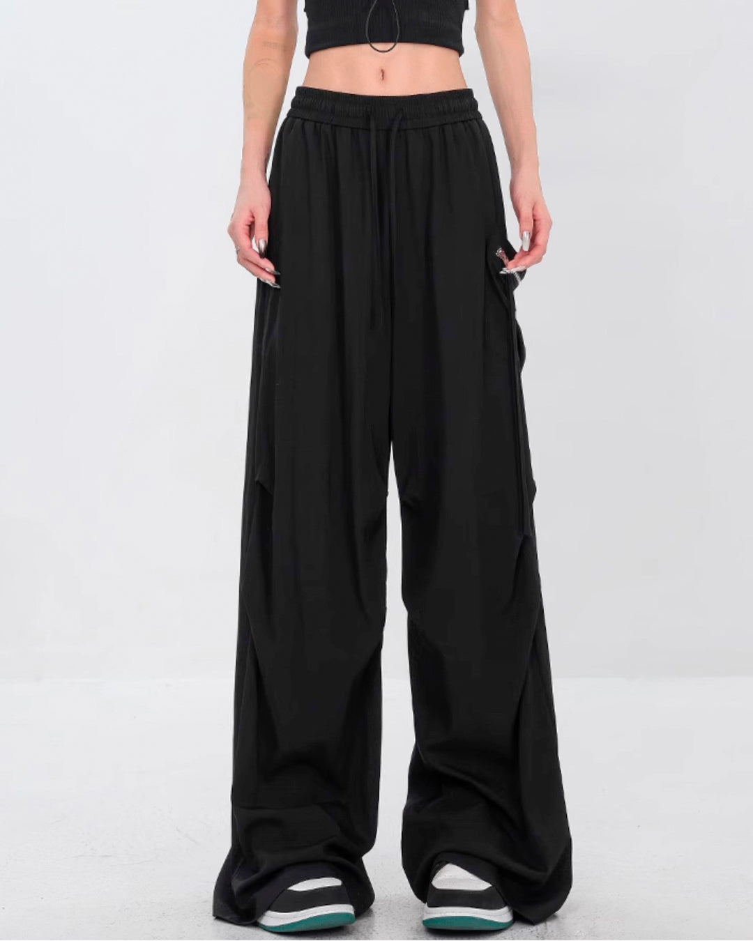 ♠♥SIDE CARGO WIDE PANTS