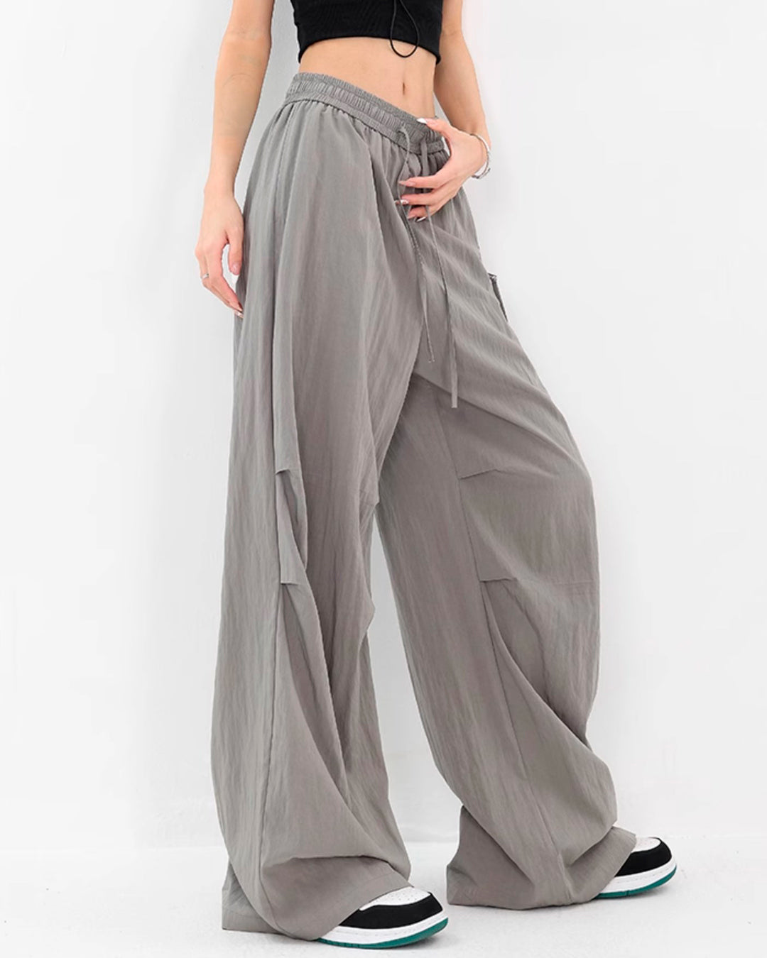 【10%OFF】♠♥SIDE CARGO WIDE PANTS