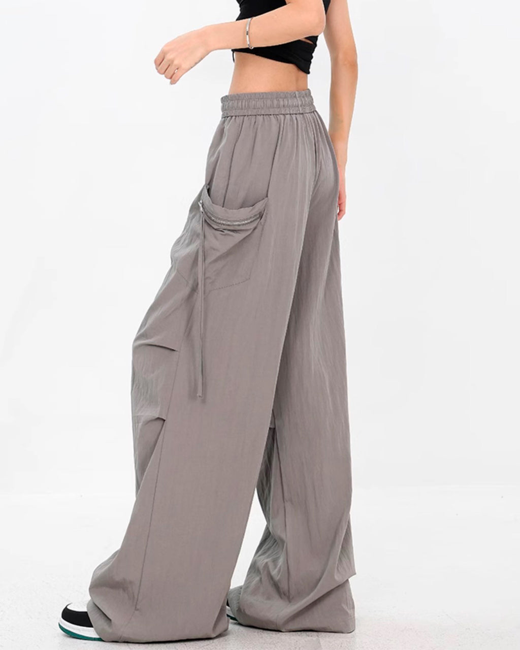 【10%OFF】♠♥SIDE CARGO WIDE PANTS