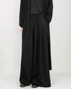 ♠♥WAIST CORD DRAPED WIDE PANTS